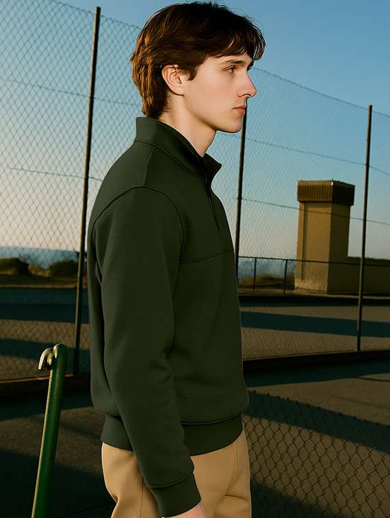 men solid long sleeve regular fit sweatshirt - 22223709 -  Standard Image - 1