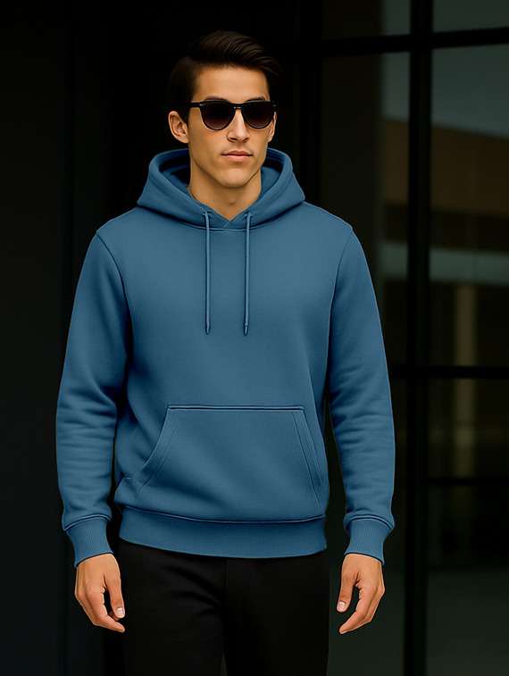 men solid long sleeve regular fit sweatshirt