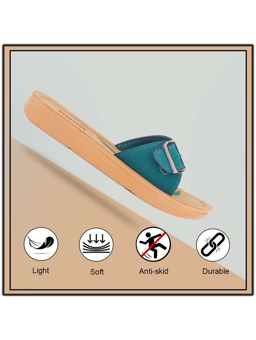 women solid slip on slides - 22223727 -  Standard Image - 4