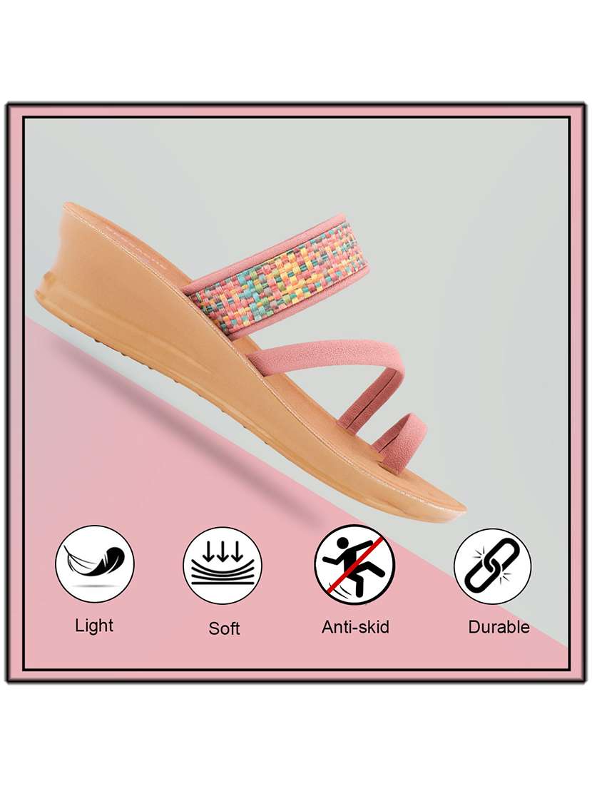 women solid slip on slides - 22223740 -  Standard Image - 4