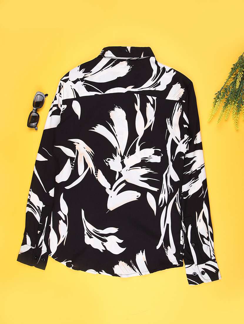 boys printed collared long sleeve shirt - 22223747 -  Standard Image - 1