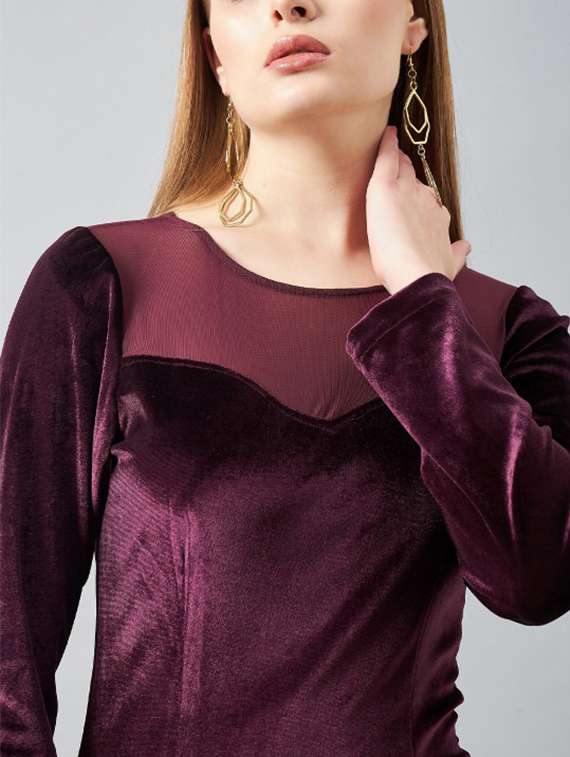 women solid long sleeve bodycon dress - 22223765 -  Standard Image - 4