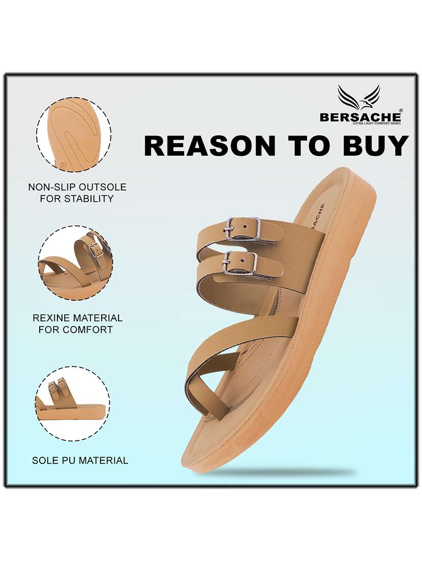 women solid slip on flat sandal - 22223797 -  Standard Image - 4