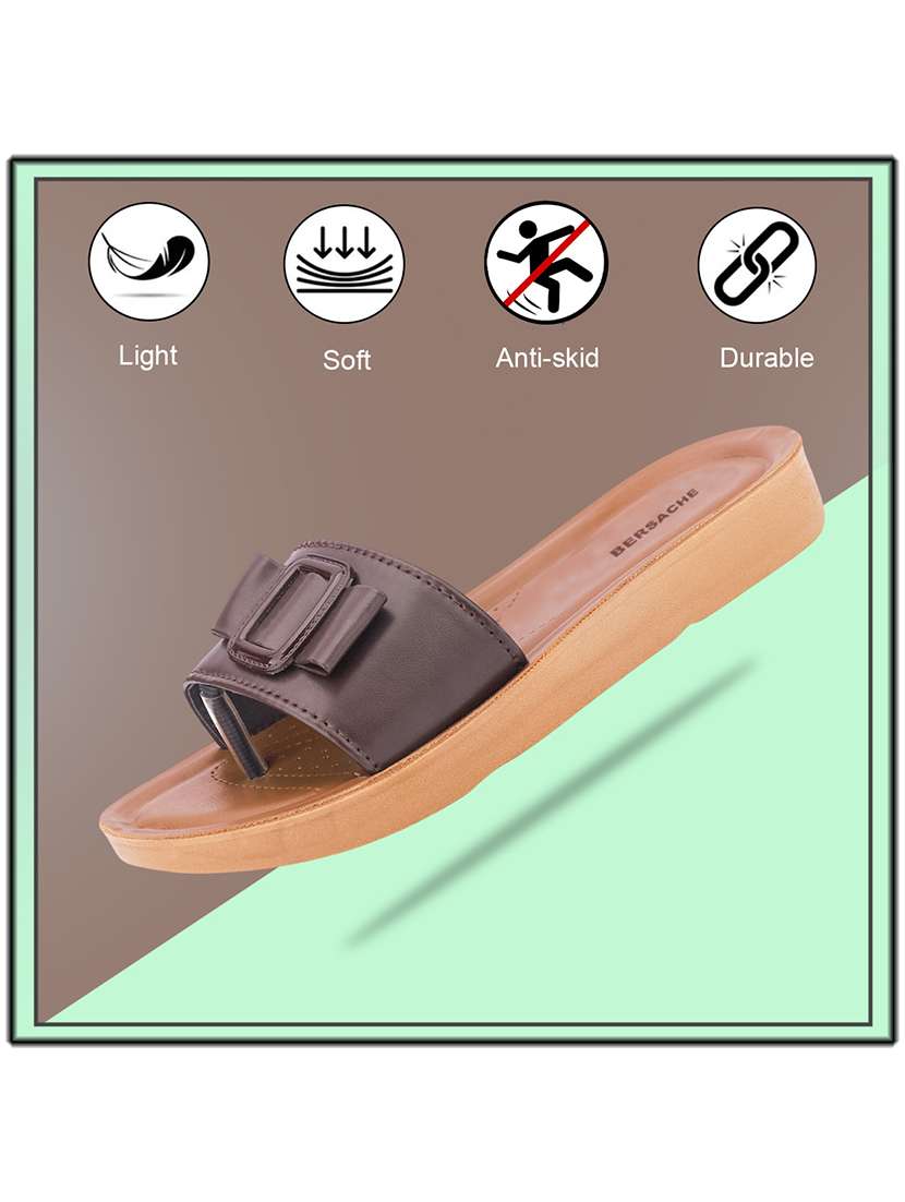 women solid slip on flat sandal - 22223798 -  Standard Image - 4