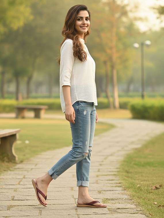 women solid slip on flip flop - 22223802 -  Standard Image - 1