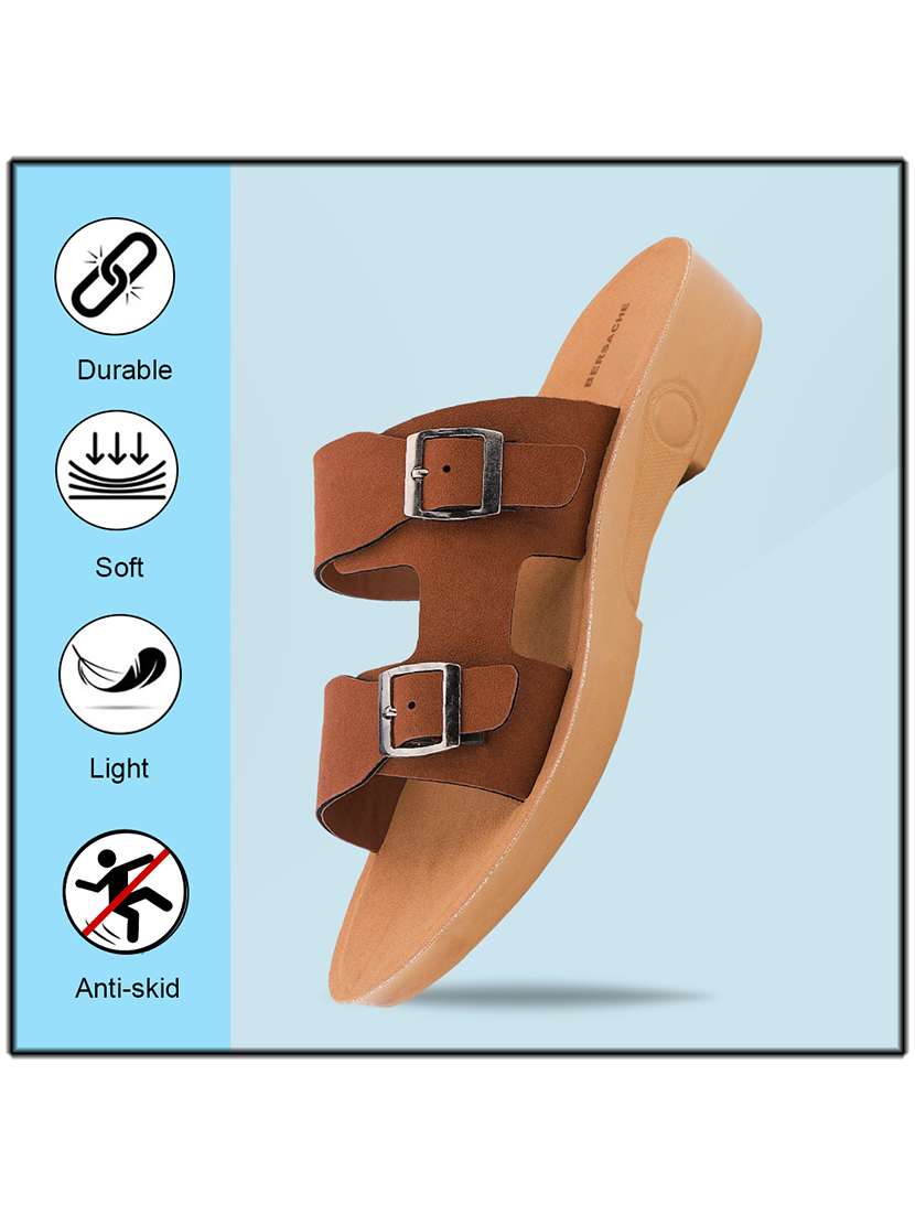 women solid slip on flat sandal - 22223805 -  Standard Image - 4