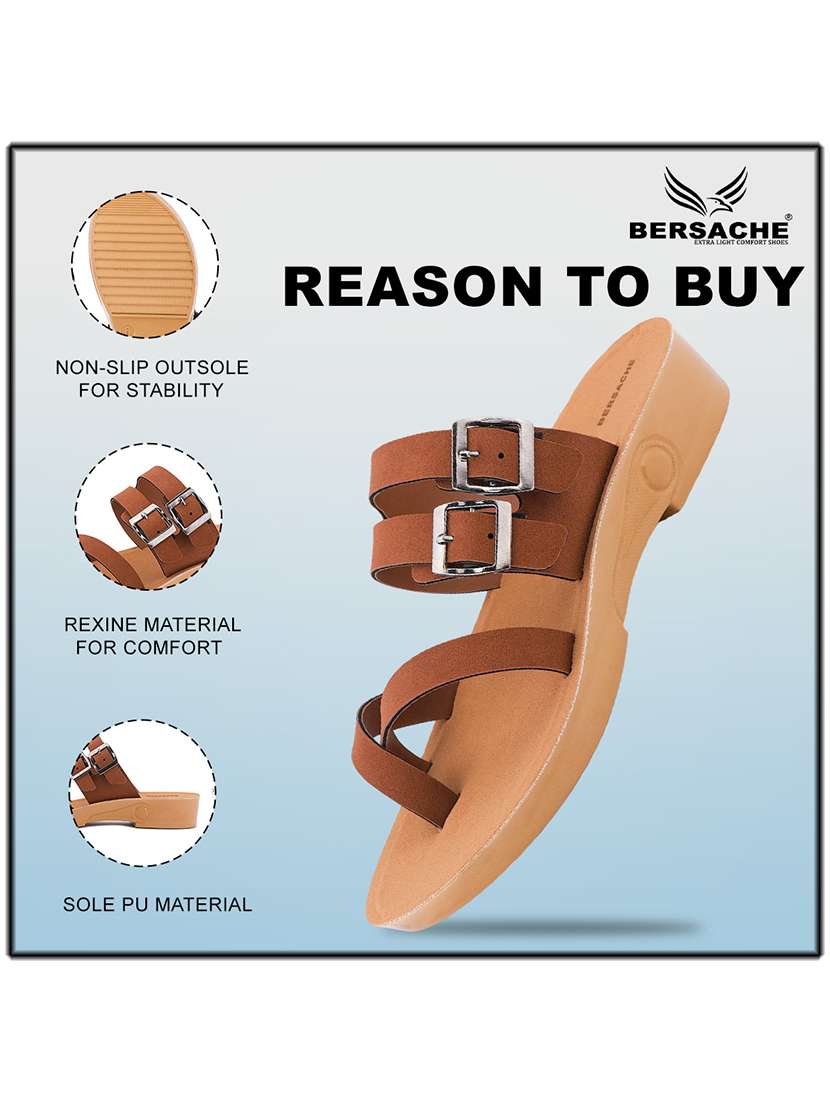 women solid slip on flat sandal - 22223809 -  Standard Image - 4