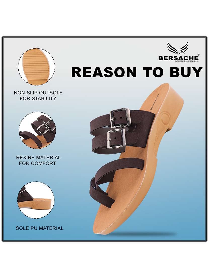 women solid slip on flat sandal - 22223810 -  Standard Image - 4