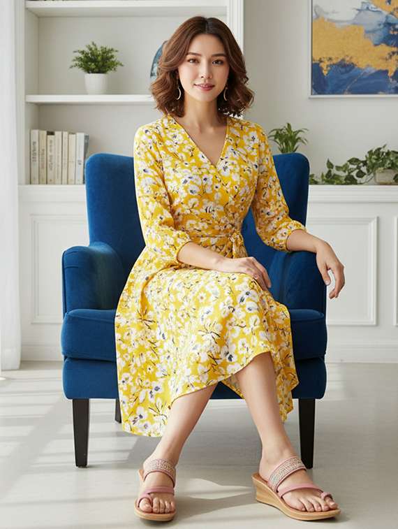 women pink slip on one toe wedge - 22223812 -  Standard Image - 1