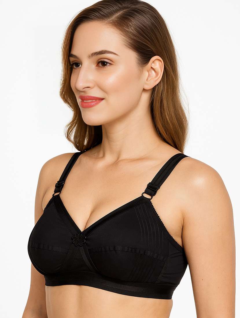 women solid non padded regular bra - 22223813 -  Standard Image - 1
