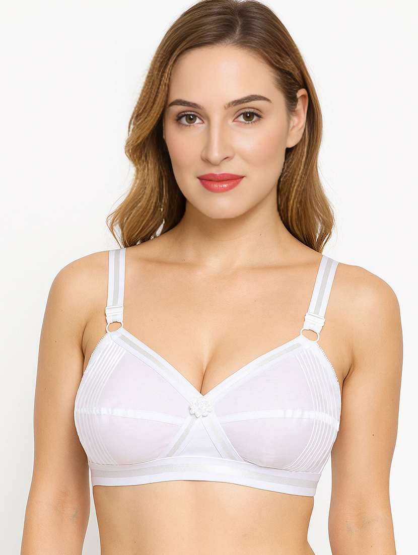 women solid non padded regular bra