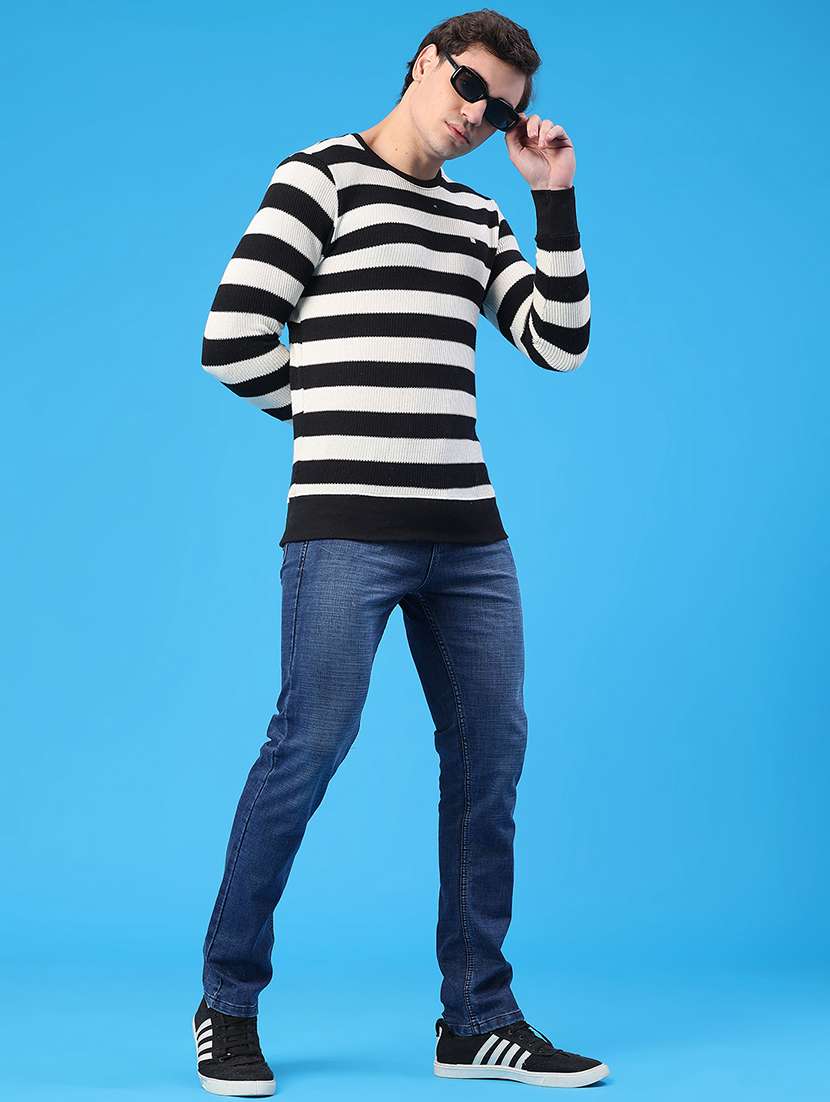men washed mid rise full length slim fit jeans - 22224074 -  Standard Image - 4