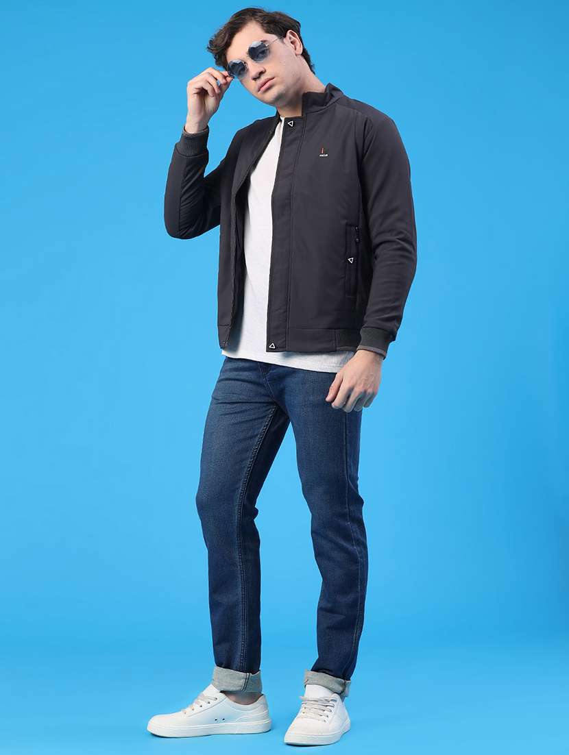 men washed mid rise full length slim fit jeans - 22224087 -  Standard Image - 4
