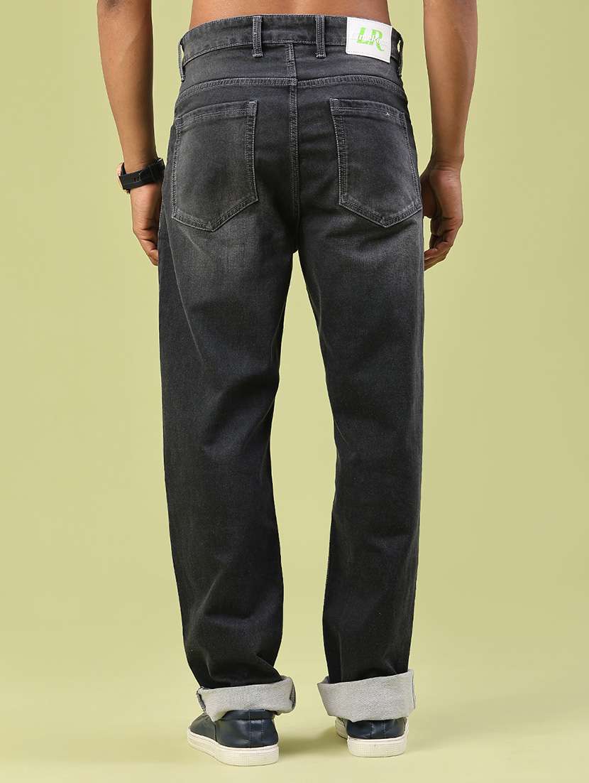 Men Washed Mid Rise Full Length Relaxed Fit Jeans - 22224133 -  Standard Image - 4