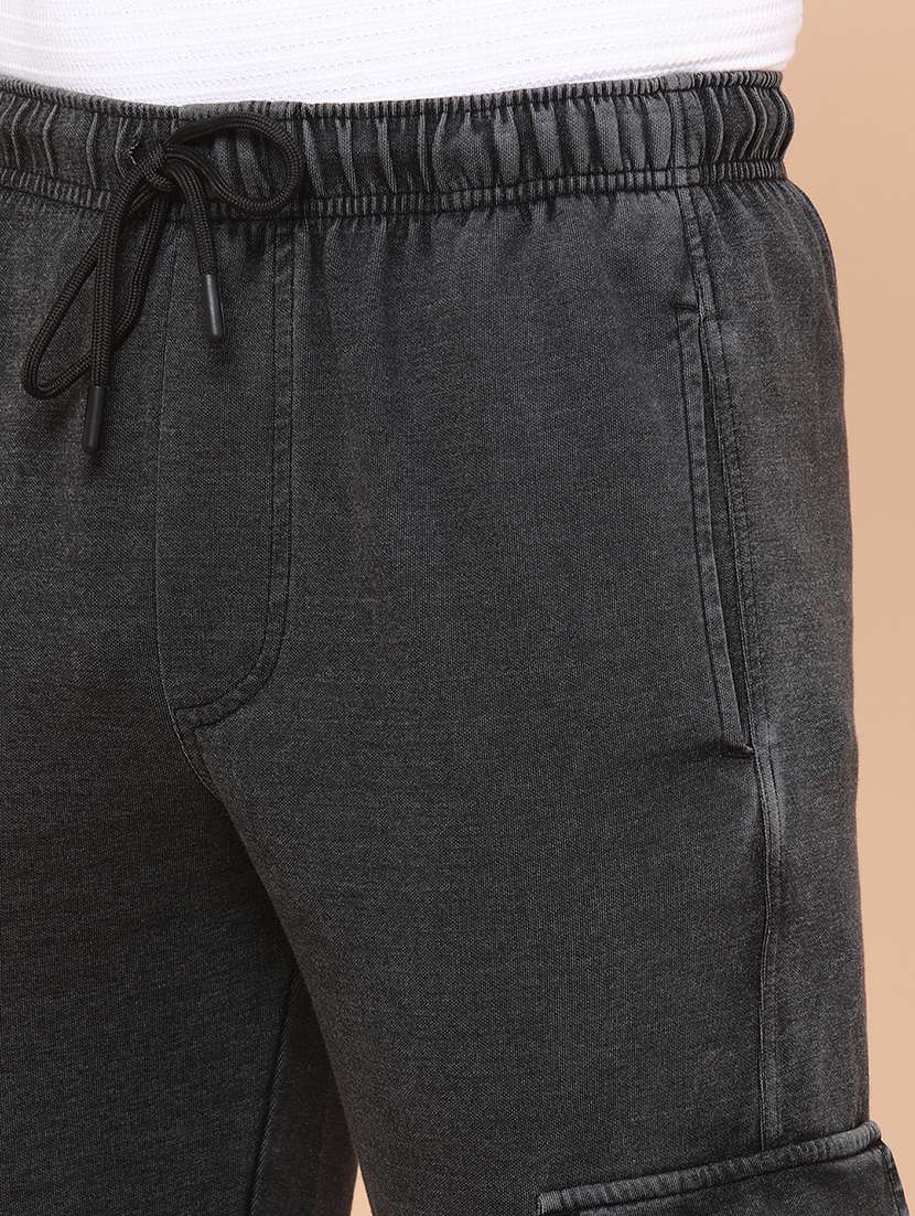 men black cotton  full length track pant - 22224248 -  Standard Image - 1