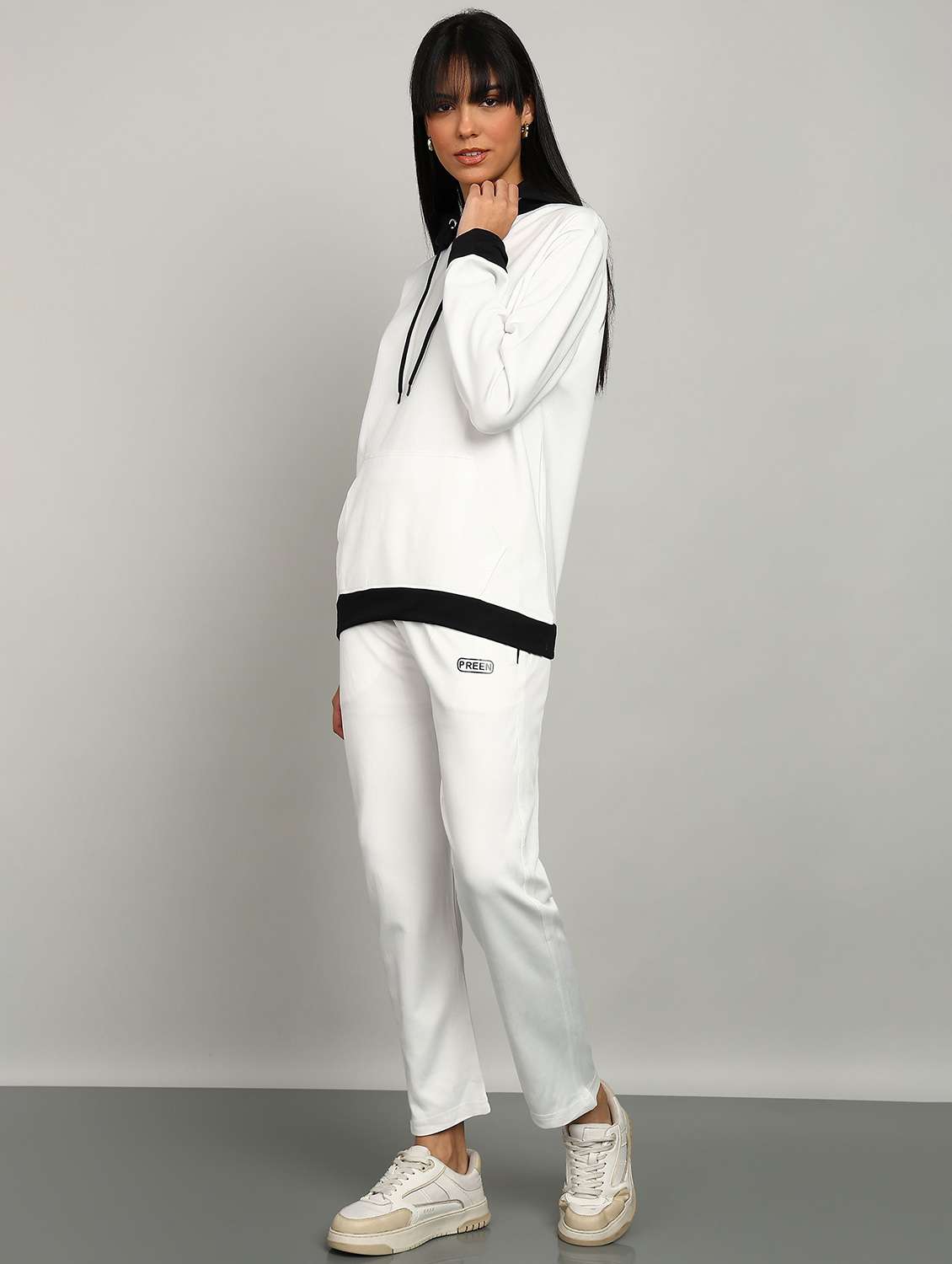 women solid long sleeve active wear co-ord set - 22224362 -  Standard Image - 1