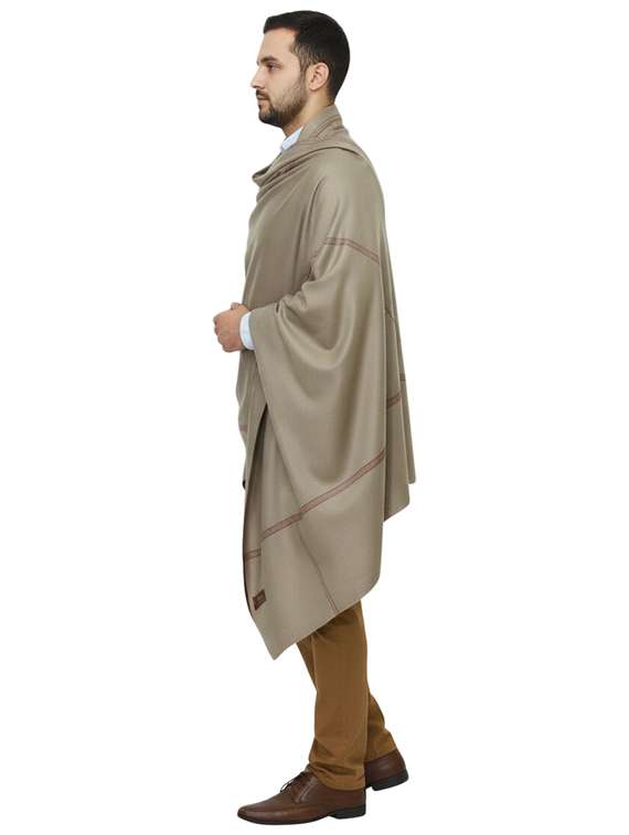men solid pashmina shawl - 22224421 -  Standard Image - 1