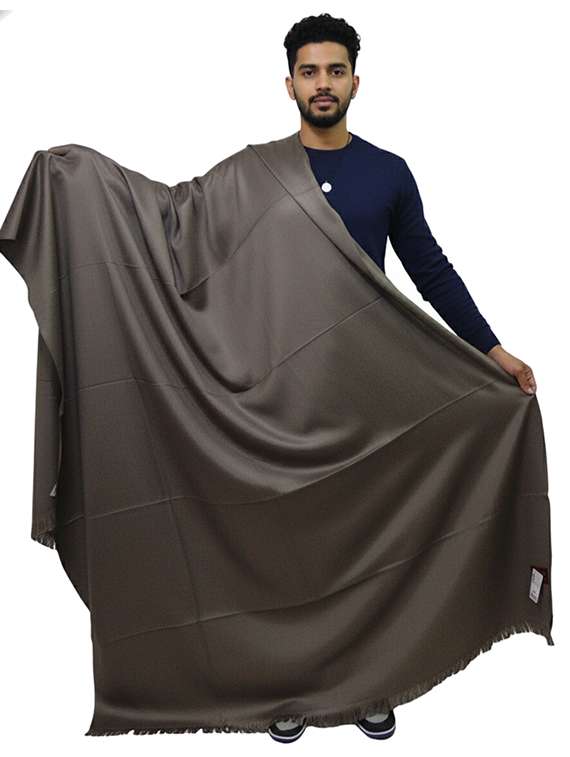 men solid pashmina shawl - 22224470 -  Standard Image - 1