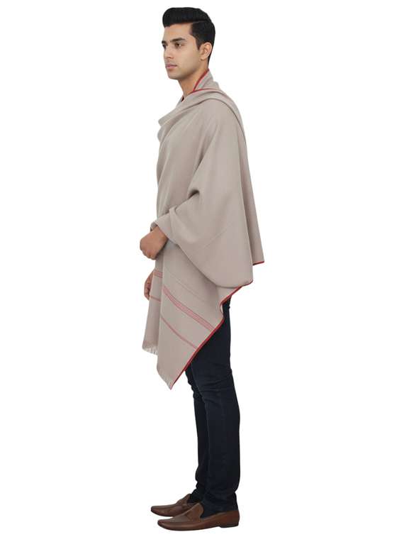 men solid pashmina shawl - 22224493 -  Standard Image - 1