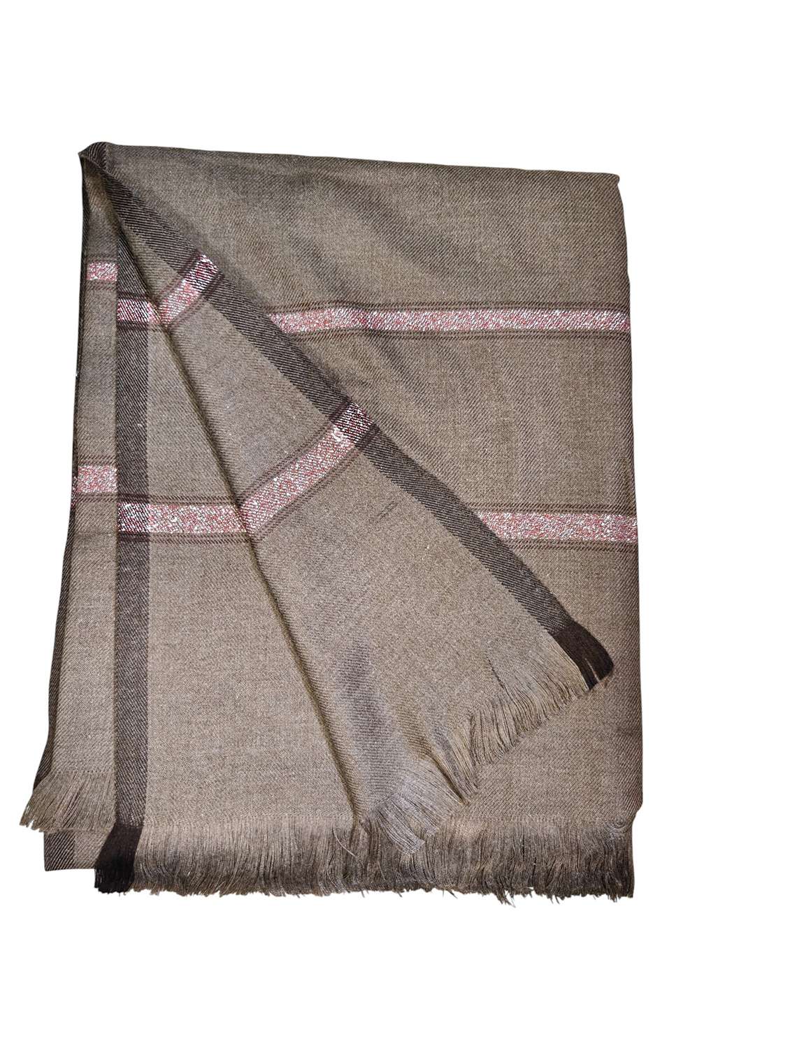 men solid pashmina shawl - 22224496 -  Standard Image - 4