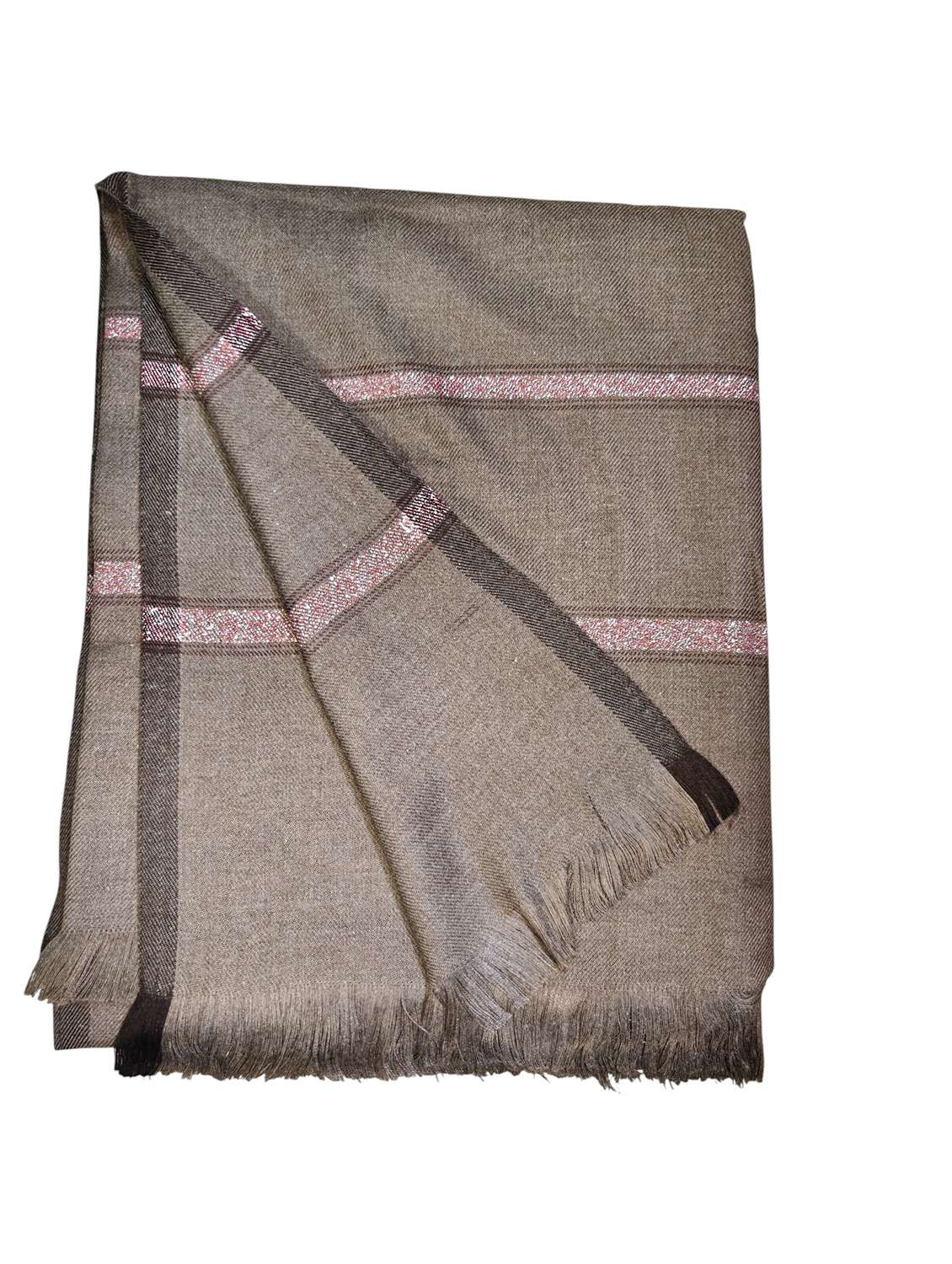 men solid pashmina shawl - 22224497 -  Standard Image - 4