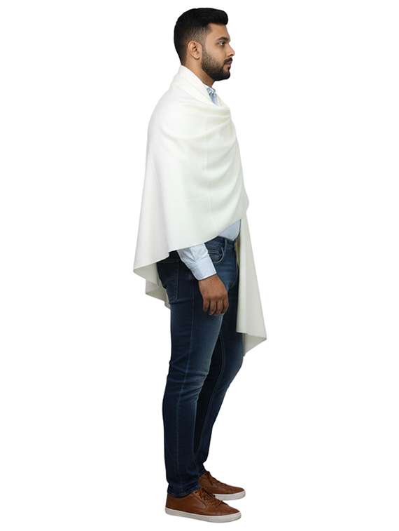 men solid pashmina shawl - 22224503 -  Standard Image - 1