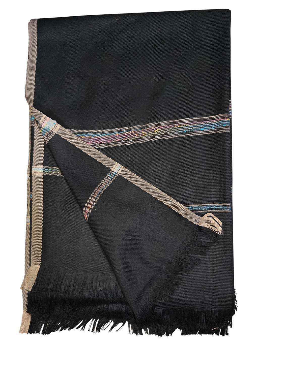 men solid pashmina shawl - 22224513 -  Standard Image - 4