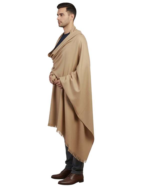 men solid pashmina shawl - 22224521 -  Standard Image - 1