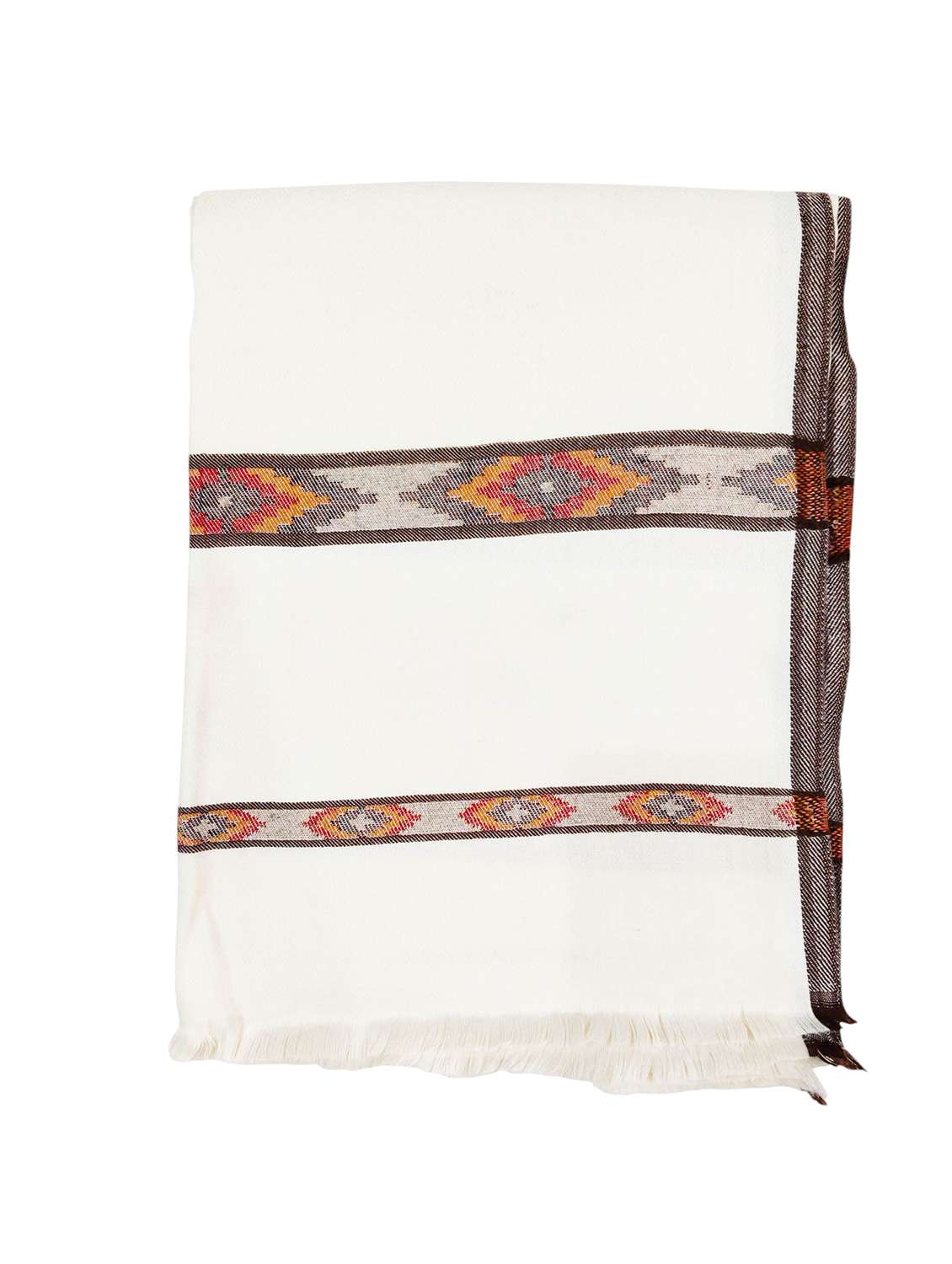 men solid pashmina shawl - 22224530 -  Standard Image - 4