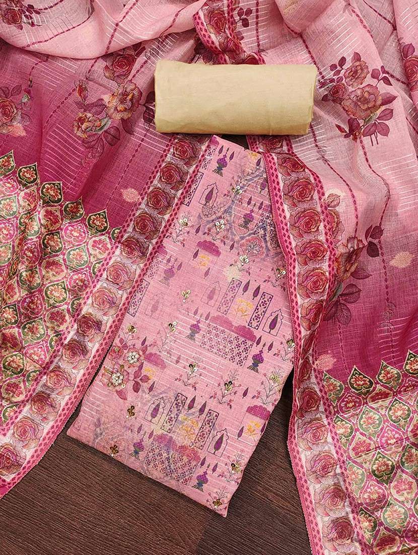 women printed seqin work unstitched suit set - 22224659 -  Standard Image - 1