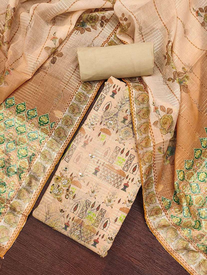 women printed seqin work unstitched suit set - 22224660 -  Standard Image - 1