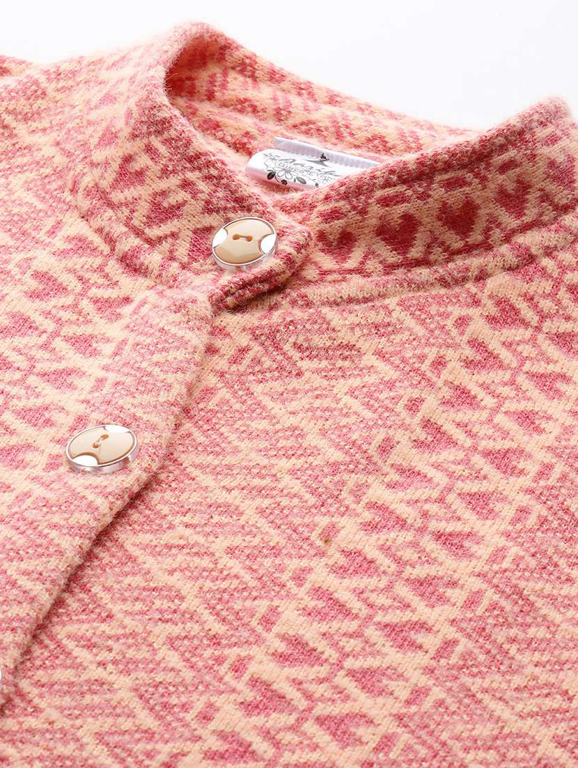 women self designed long sleeve cardigan - 22224752 -  Standard Image - 4