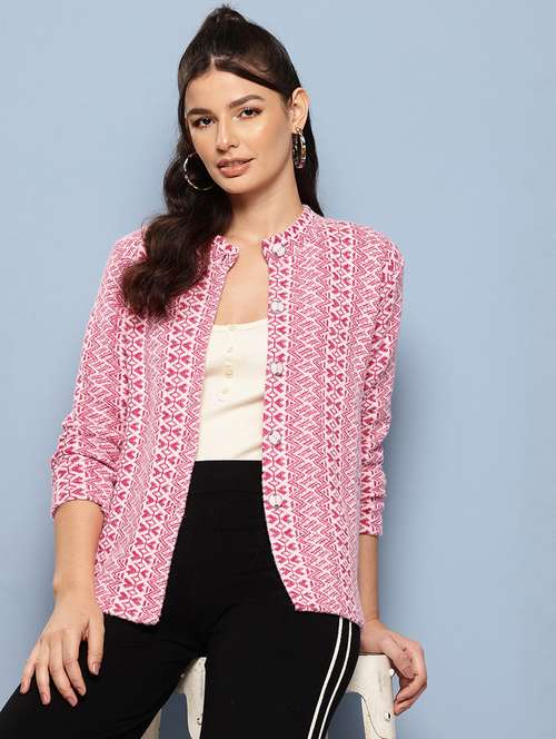Women Self Designed Long Sleeve Cardigan