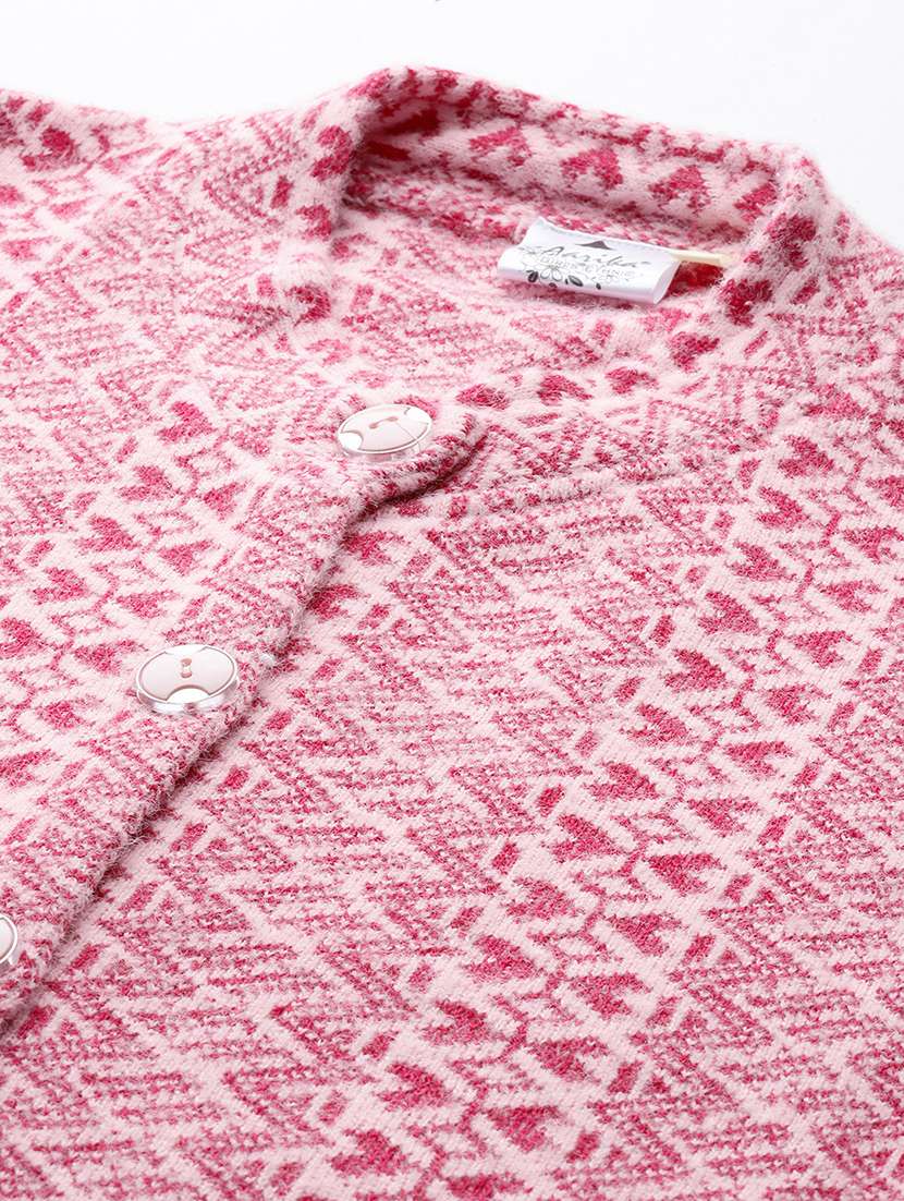 women self designed long sleeve cardigan - 22224753 -  Standard Image - 4