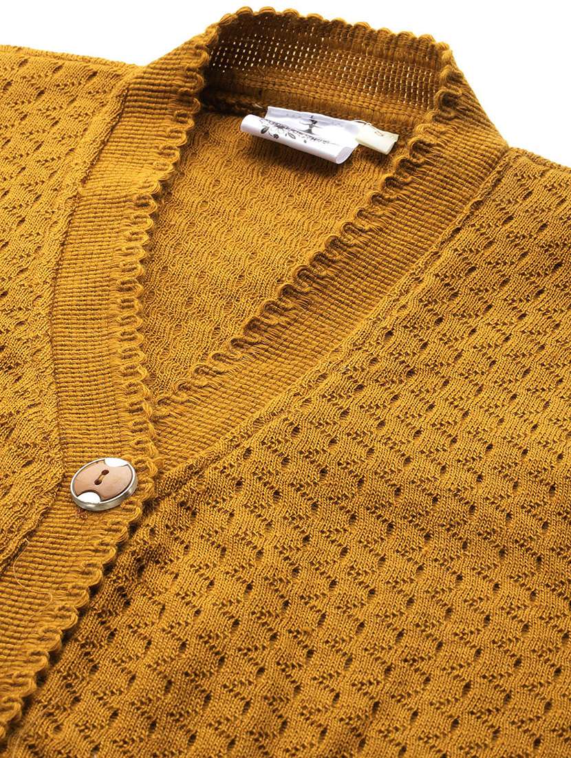 women self designed long sleeve cardigan - 22224759 -  Standard Image - 4