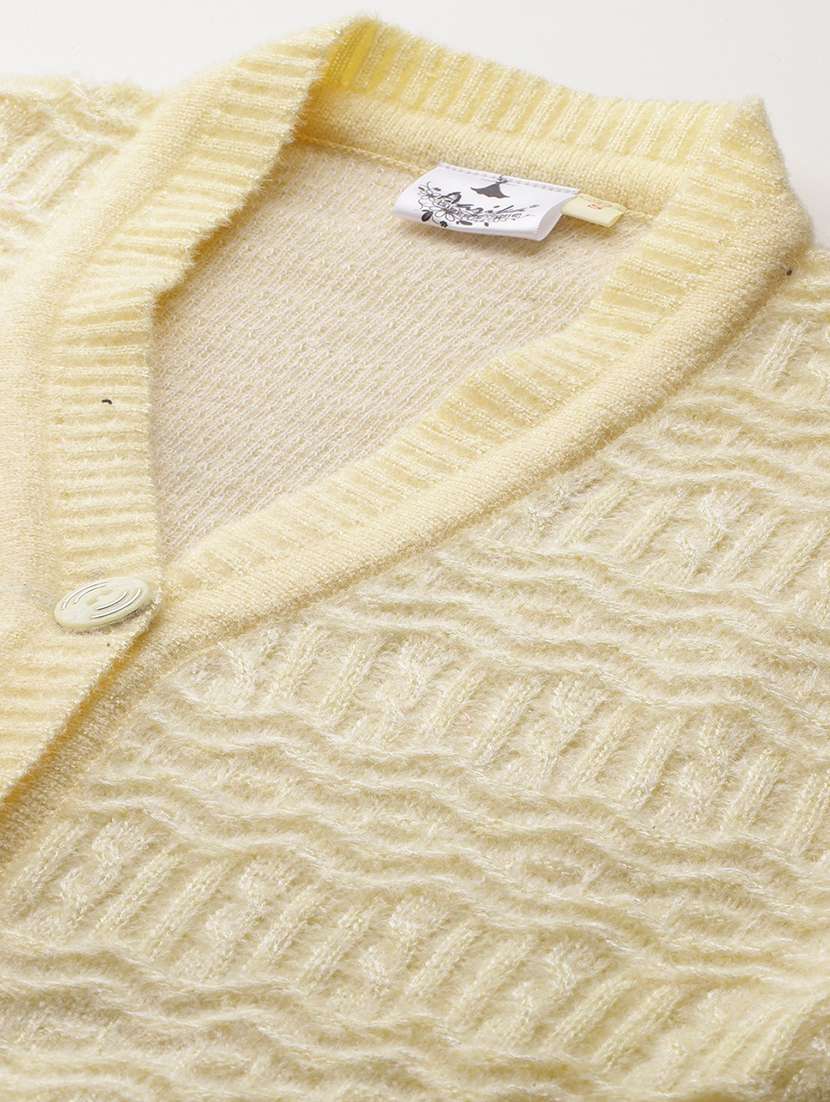 women self designed long sleeve cardigan - 22224784 -  Standard Image - 4