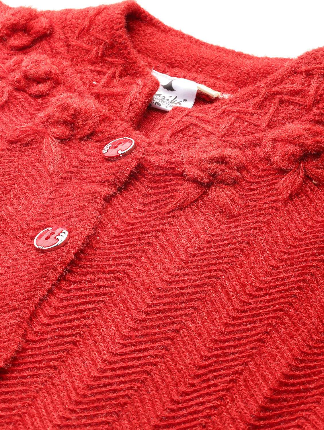 women self designed long sleeve cardigan - 22224800 -  Standard Image - 4