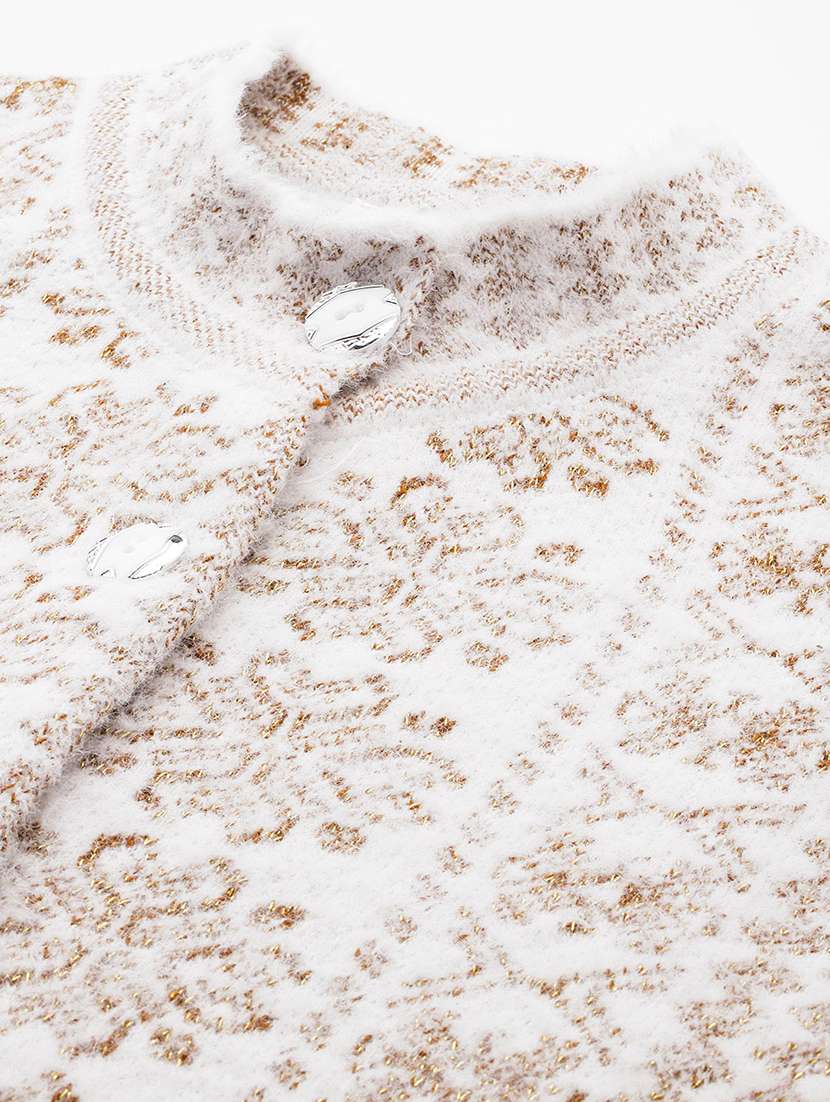 women self designed long sleeve cardigan - 22224814 -  Standard Image - 4