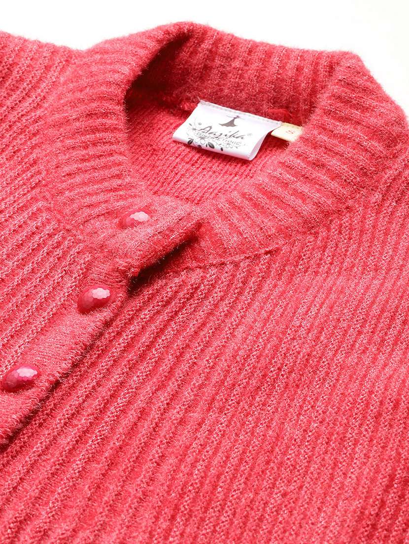 women solid long sleeve cardigan - 22224818 -  Standard Image - 4