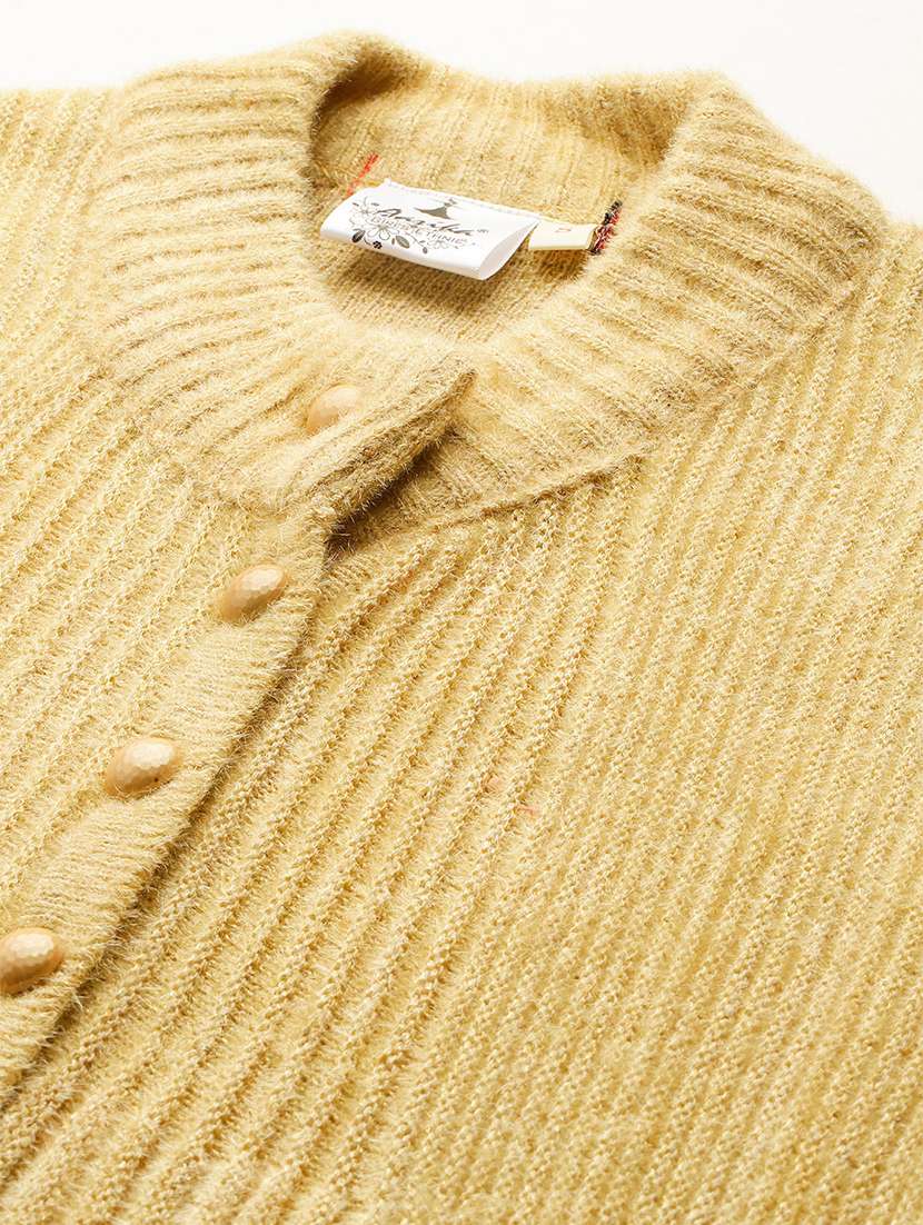 women solid long sleeve cardigan - 22224819 -  Standard Image - 4