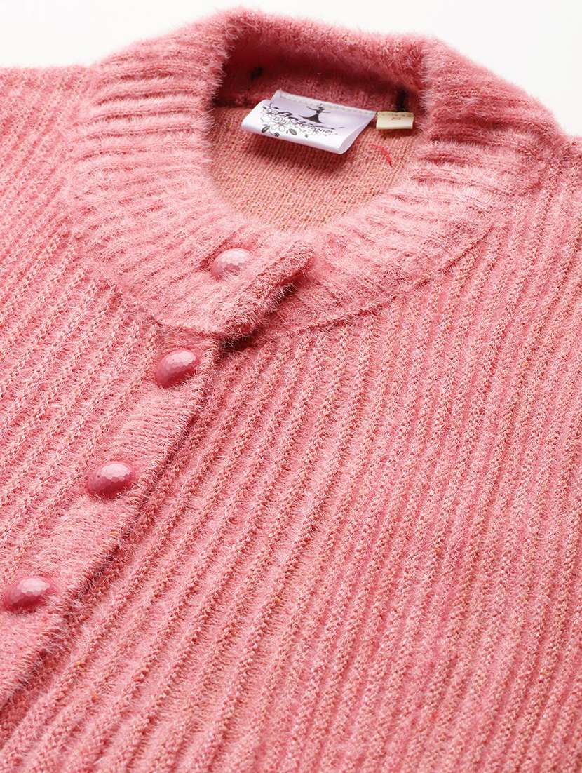 women self designed long sleeve cardigan - 22224822 -  Standard Image - 4