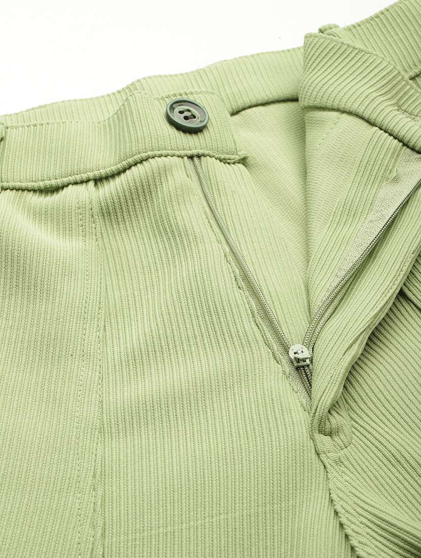 women solid mid rise regular fit cargo - 22224856 -  Standard Image - 4