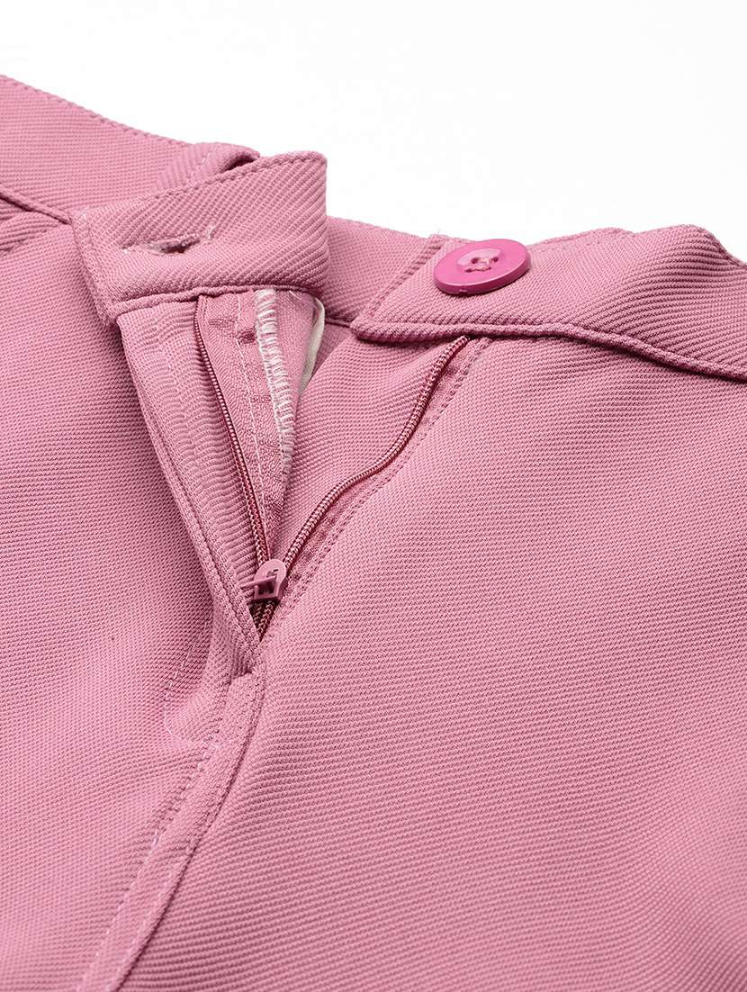 women solid mid rise regular fit cargo - 22224864 -  Standard Image - 4