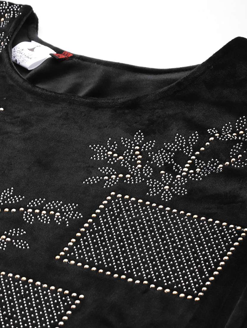 women plus size embellished three quarter sleeve kurta pant with dupatta set - 22224888 -  Standard Image - 4