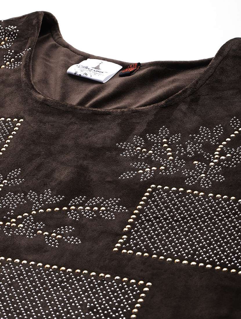 women plus size embellished three quarter sleeve kurta pant with dupatta set - 22224890 -  Standard Image - 4