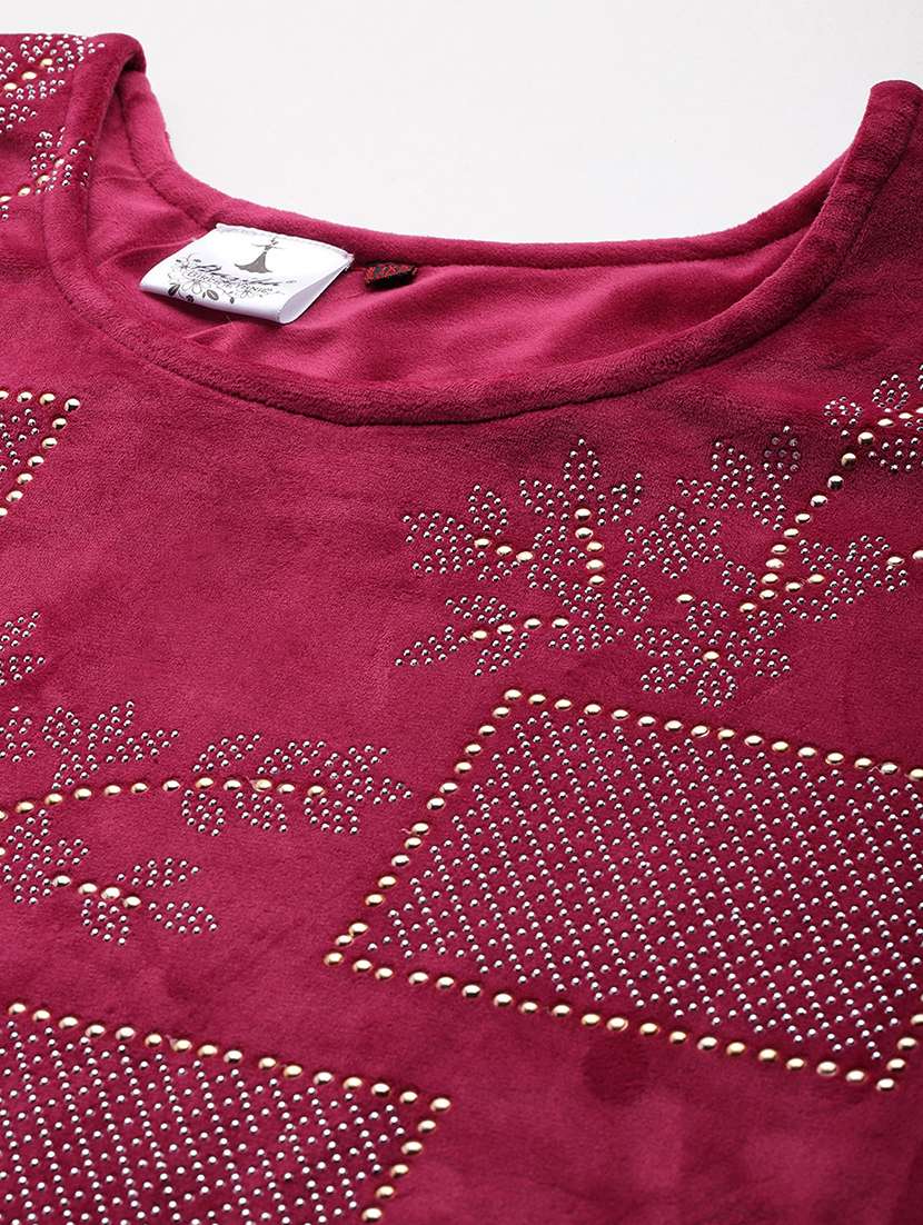 women plus size embellished three quarter sleeve kurta pant with dupatta set - 22224893 -  Standard Image - 4