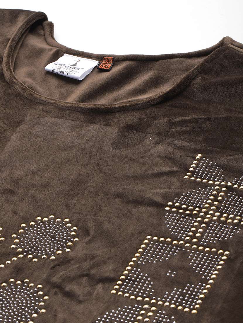 women plus size embellished three quarter sleeve kurta pant with dupatta set - 22224897 -  Standard Image - 4