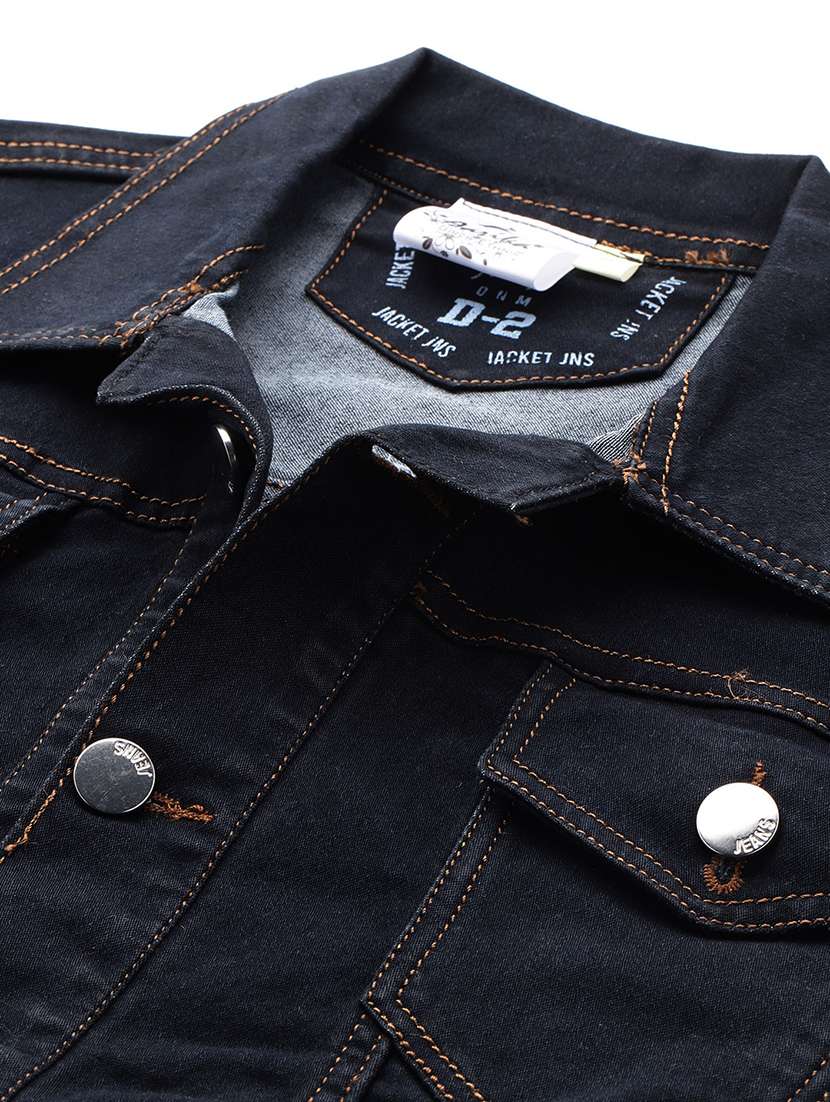 women solid long sleeve denim jacket - 22224939 -  Standard Image - 4