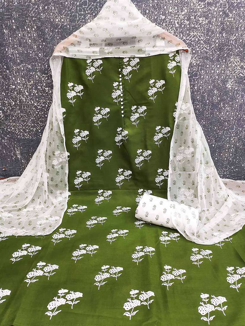 women floral printed unstitched suit set - 22224997 -  Standard Image - 1