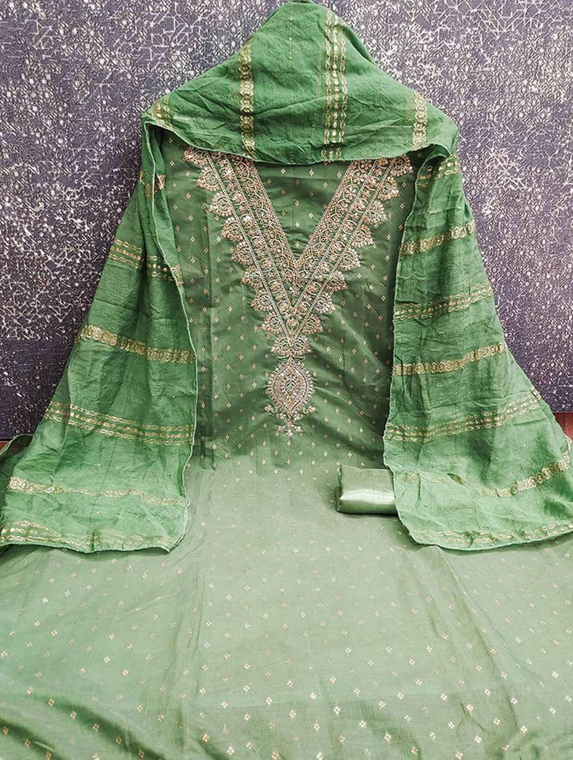 women self design embroidered unstitched suit set - 22225031 -  Standard Image - 1